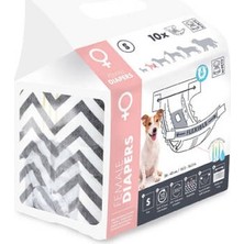 Esranın Dünyası Diapers Dişi Köpekler Için Külot Bez Small 10 Lu 27,5X37 cm