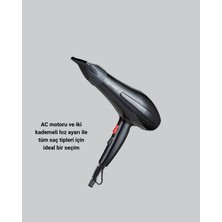 Zero Land Kmrsfres 2200W Fön Makinesi – Profesyonel Ac Motor, Soğuk ve Sıcak Üfleme