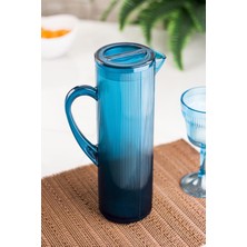 Esranın Dünyası Arkilik Barok 1,5 Lt Aquamarin Sürahi (Buzdolabı Kapak Rafına Sığar)