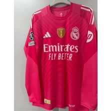 Breathless Reall Madridd 2025/26 Sezonu Pembe Uzunkol Thibaut Courtois Kaleci Forması