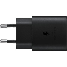 Samsung Galaxy S23/S24/S25/S26 Type-C Fast Şarj Adaptörü 25W Siyah
