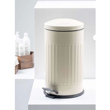 DNS Home Vidor Pedallı Çöp Kovası 16 Lt Krem Çöp Kovası