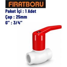 Fırat Uzun Tip Küresel Vana 25MM, 3/4'', 7B83525191