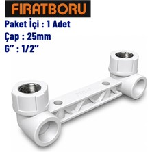 Fırat Kısa Tip Çiftli Batarya Bağlantısı 25MM, 1/2'', 7B81025127