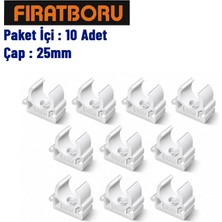 Fırat Boru Kelepçesi 25MM, 10 Adet, 7B33000025