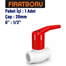 Fırat Uzun Tip Küresel Vana 20MM, 1/2'',  7B83520127