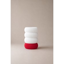 Nuaen Totem Dekoratif Kırmızı Tasarım Abajur Masa Lambası - 20cm - Salon ve Yaşam Alanı Lambası