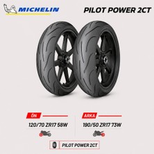 Michelin Pilot Power 2ct 120/70 ZR17 58W - 190/50 ZR17 73W Ön Arka Motosiklet Lastik Takımı