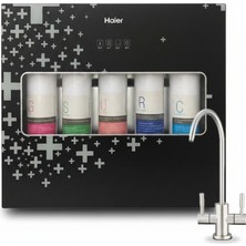 Haier Su Arıtma Cihazı - Tak Çevir Filtre - Çift Çıkışlı - 5 Aşamalı - Pompalı - Slim Kasa - Dijital Ekran