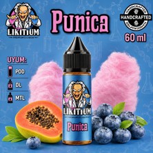 Likitium Punica 60ML/3MG Likit Aroma – Papaya, Y. Mersini ve P. Şekeri Aromalı