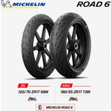 Michelin Road 6 120/70 ZR17 58W - 180/55 ZR17 73W Ön Arka Motosiklet Lastik Takımı
