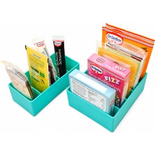 Yapı 3D Çok Amaçlı Bölmeli Organizer Kutusu 📦 Dolap Içi Düzenleyici 🏠 Mutfak ve Kiler Düzenleme Kutusu