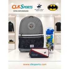 CLK Sports Beverly Hillspolo Club Lisanslı Anaokulu Çantası , Çift Gözlü Kalemlik- Lisanslı Suluk & Matara Hediye