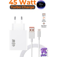 Fodos Xiaomi 45W Turbo Şarj Aleti Redmi Note 14 Pro 5g Uyumlu Type-C 45 Watt Hızlı Şarj Cihazı Adaptör ve Kablo Set