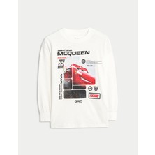Marks & Spencer Saf Pamuklu Disney Cars T-Shirt (2-8 Yaş)