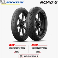 Michelin Road 6 120/70 ZR19 60W - 170/60 ZR17 72W Ön Arka Motosiklet Lastik Takımı