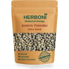 Herboni Bamya Tohumu 150GR - Abelmoschus Esculentus, Okra Seed, Doğal ve Katkısız