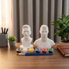 Vitrin XL C. Ronaldo Cr 7 ve Lionel Messi Karakteri 3D Figür Boyama Seti