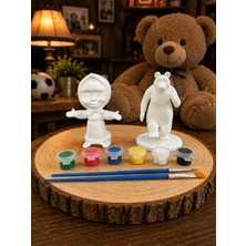 3D Layer Craft KOCA AYI VE MAŞA 3D FİGÜR BOYAMA SETİ