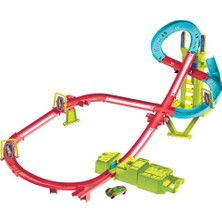 Valor Hot Wheels Pist Seti, Hot Wheels Neon Yarışlar Çoklu Yarış Heyecanı Pist Seti,1 Adet Araba, Motorlu