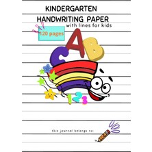 Valor Kids Handwriting Paper With Lines For Kindergarden - 1st Grade - 2nd Grade - Beginner Learners: 120