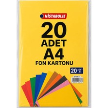 Valor A4 Renkli Fon Kartonu 23X34 10'lu (2'li Paket) 10 Renk