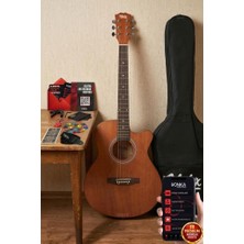 Valor Midex PHX-187 Masif Ağaç Akustik Gitar 4/4 Yetişkin Boy
