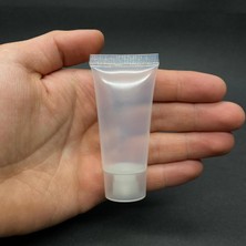 Valor Şeffaf Boş Krem Tüpü 20ML, Vidalı Kapaklı Merhem Tüpü, Şeffaf Lipgloss Tüp 20 ml x 3 Adet