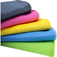 Valor Caqa Home Sihirli Temizlik ve Kurulama Bezi, 5-Adet Karışık Renk Premium Baklava Mikrofiber Bez Set