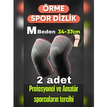 Valor M Beden 2 Li Set 3D Örme Sporcu Dizlik – Ağrı Azaltıcı, Diz Koruyucu Nefes Alabilir, Kompresyon Des