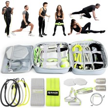 Valor Rage Fitness Ex Kit 9'u 1 Arada Spor Salonu Çantalı - Kolları ile Germe, Ganimet ve Direnç Bantları