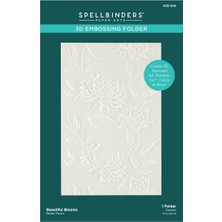 Valor Spellbinders Papercrafts, Inc 3D Kabartma Klasörü Beau Bloom, Opak
