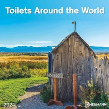 Valor Toilets Around The World 2024 - Wand-Kalender - Broschüren-Kalender - 30X30 - 30X60 Geöffnet - Toil