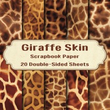 Valor Independently Published Giraffe Skin Scrapbook Paper: African Animal Print Scrapbook Paper, 20 Doub