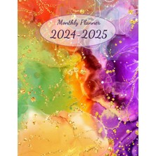 Valor Monthly Planner 2024-2025: Two Year Calendar Book, Large Size, 8.5"X11". With Holidays. Colorful Co