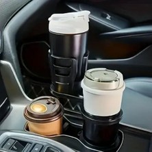 Valor Araç Içi 360 Derece Dönen 2'li Bardaklıklı Açılarak Ayarlanabilir Bardak Tutucu Aparat