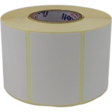 Valor Kuşe Etiket 60MM x 40MM Ruloda 1000 Adet 40MM Kuka Çapında Baskısız Barkod Yazıcı Etiketi