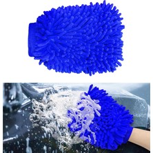 Valor Ziciner Premium Mikrofiber Yıkama Eldiveni, Yumuşak Çizilmez Çift Taraflı Şönil Yıkama Eldiveni, Ar