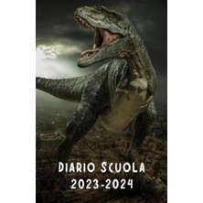 Valor Diario Scuola 2023 2024 Dinosauro: Agenda Scolastica Giornaliera Ragazza E Ragazzo Elementari Medie