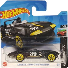 Valor Hot Wheels - Corvette Grand Sport Roadster - Hw Roadsters 3/10 - HKH38 - Short Card - Good Year - B