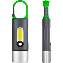 Valor Telvesse 4 Modlu Şarjlı El Feneri Cob LED USB Kamp Outdoor Avcılık Lambası Kancalı 400 Lümen 3W
