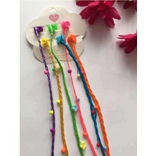 Valor Rengarenk Unicorn 6lı Örgülü Takma Saç Toka Pembe Mavi Sarı Mor Yeşil Renkli, KRM0001102