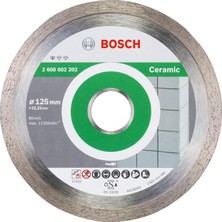 Valor Bosch Standard Seri Seramik Için Elmas Kesme Diski 125 Mm, Gri