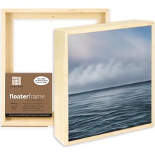 Valor Ampersand Ahşap Paneller Için Şamandıra Çerçevesi, 1,5 Inç Derinlik, Kalın, 12X12 Inç, Akçaağaç (Fb