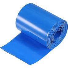Valor Pvc Isı Büzülme Borusu Mavi, 75 Mm, 1 Mt, 18650 Pil Yalıtım Kablo Kılıfı