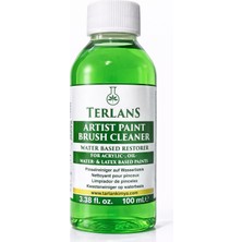 Valor Terlans Sanatsal Boya ve Fırça Temizleyici 100 ml - Yağlı ve Akrilik Boya Temizleyici - Artist Brus