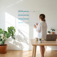 Valor Fark Tanıtım Haftalık Planlayıcı Çizelgesi Elektrostatik Akıllı Kağıt Yazı Tahtası (70 cm x 56 Cm)