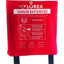 Valor Lorex LR-FB1010C 100X100 cm Çantalı Yangın Söndürme Battaniyesi
