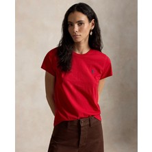 Ralph Lauren Klasik Kesim Pamuklu Jersey Bisiklet Yaka Tişört 100080721
