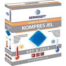 Valor Dermosept Sıcak Soğuk Termo Jel Kompres Buz Jel Termojel 13 x 13 cm Küçük Boy